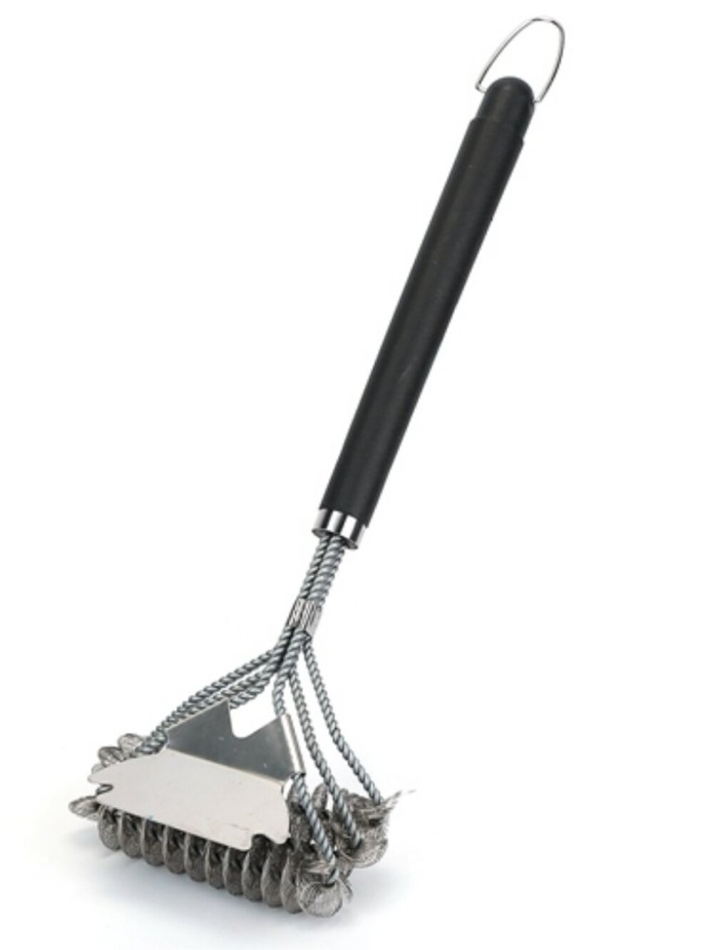 BBQ Grill Cleaning Tool 16.5in Brush Stainless Steel Scraper Bristles